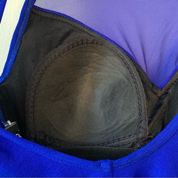 Longitude‎ blue mesh bodice one piece swimsuit. Size S - Picture 5 of 11